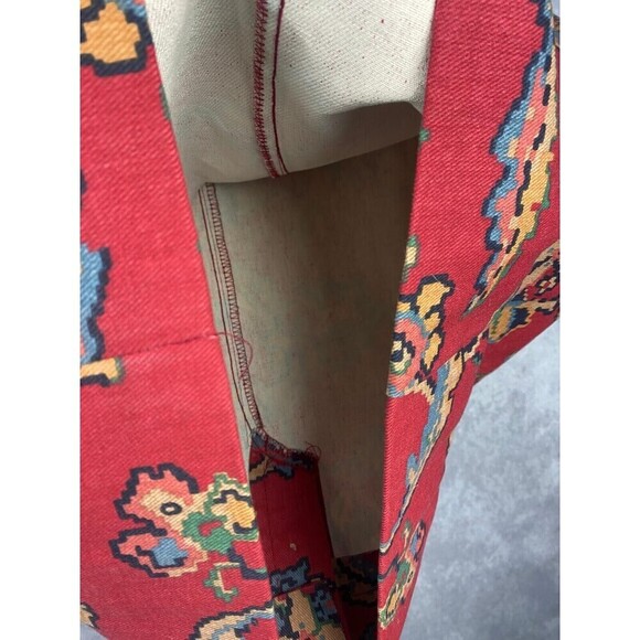 Vintage Willowbend Womens Midi Skirt Multicolor Boho Southwest Aztec Denim 10 - Picture 3 of 7